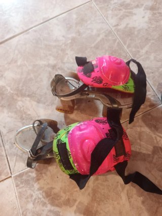 Patines 4 ruedas con protectores para niñas