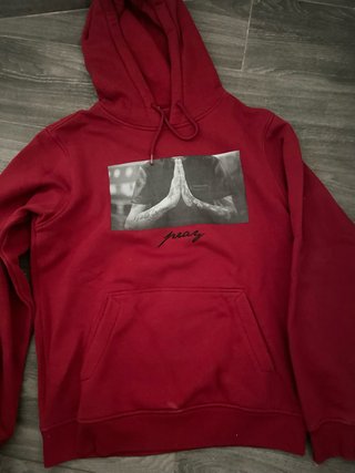 Sudadera Mister Tee Roja con Estampado