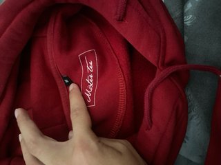 Sudadera Mister Tee Roja con Estampado