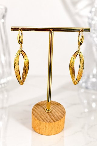 Pendientes Oro 18kl Labrados BIL-TRAE2362