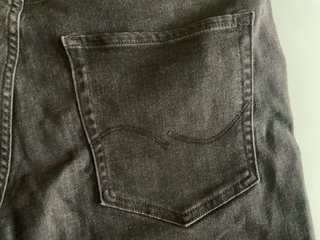 Jack & Jones Shorts Negros Efecto Desgastado XXL