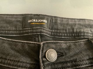 Jack & Jones Shorts Negros Efecto Desgastado XXL