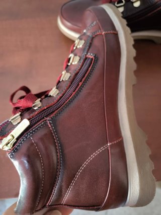 Botines Pikolinos Piel Burdeos