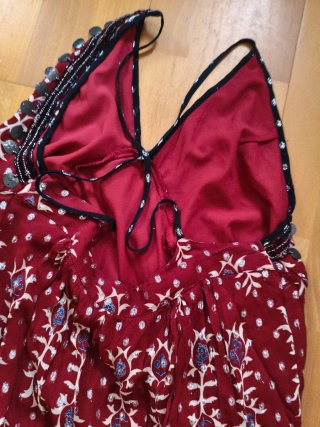 Vestido Zara Boho Estampado Talla M