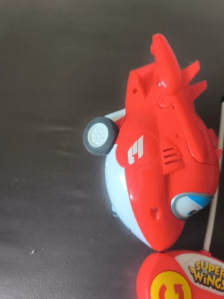 Avión Super Wings teledirigido rojo