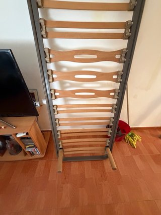 Somier Cama 75x190 Metal y Madera. 2 iguales