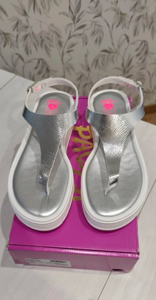 Sandalias Pablosky Plataforma Plata