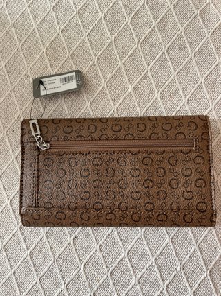 Monedero Guess Marrón Logo GG