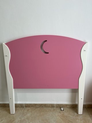 Cabecero Cama Infantil 90cm Luna Rosa