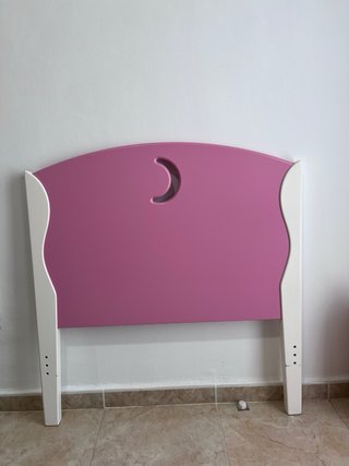 Cabecero Cama Infantil 90cm Luna Rosa