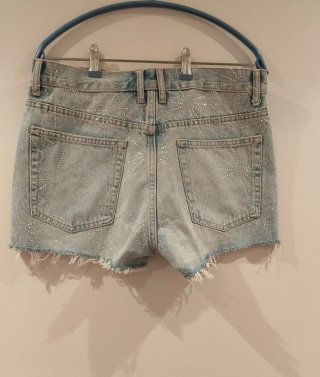 Shorts strass Zara etiqueta