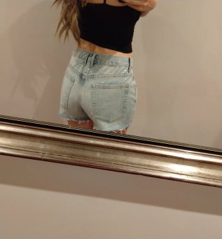 Shorts strass Zara etiqueta