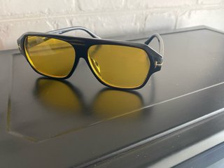 Gafas de sol Tom Ford Aviador Negras Lente Amarill