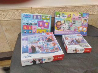 Lote Puzzles Infantiles Peppa Pig, Frozen y Gabby