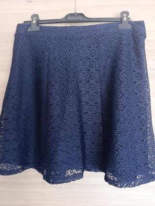 Falda Zara Azul Talla L
