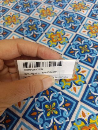 Retal 2x1,40 de tela de loneta estampada