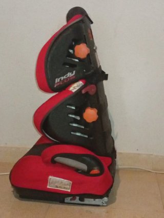 Alzador coche niños Indy rojo y negro