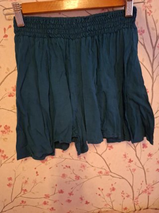Falda pantalón verde azulado