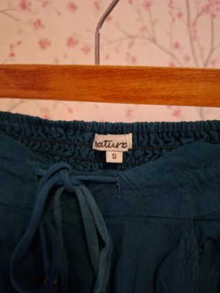 Falda pantalón verde azulado