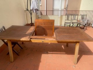 Mesa de terraza de acacia