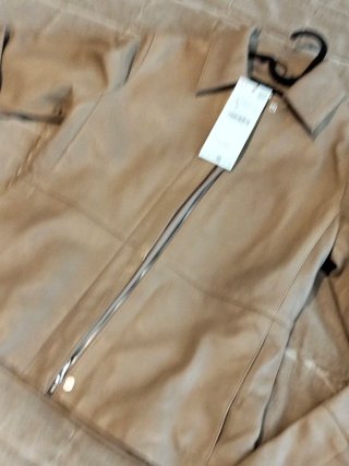 Camisa Zara Talla L Beige Nueva Con Etiquetas