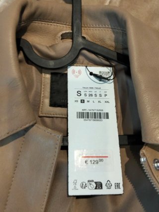 Camisa Zara Talla L Beige Nueva Con Etiquetas