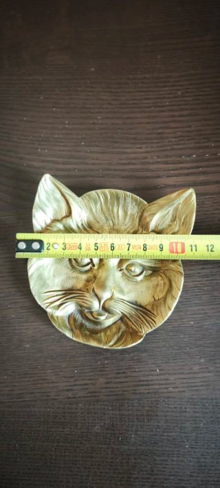 Cenicero Latón Vintage Gato