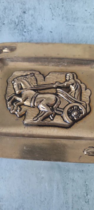 Cenicero Bronce Carro Romano