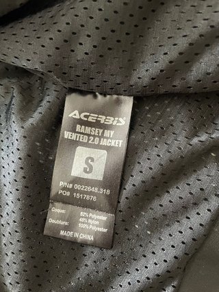 Chaqueta Moto Acerbis Negra y Flúor