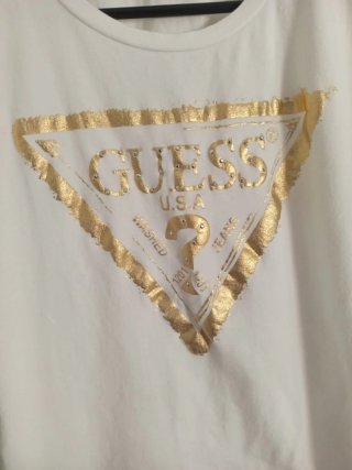 Camiseta Guess Mujer Talla S Dorada