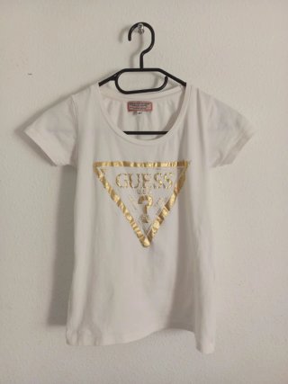 Camiseta Guess Mujer Talla S Dorada