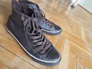 Converse Allstar Cuero Marrón Talla 42