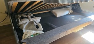 Sofá Cama Flottebo Gris Ikea