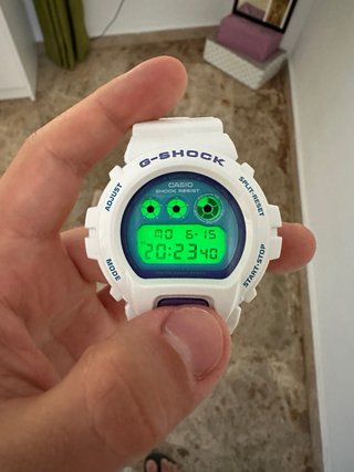 Reloj Casio G-Shock DW-6900CS-7 Módulo 3230 blanco