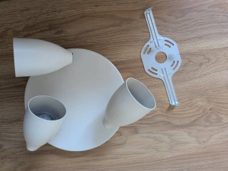 Lámpara IKEA NYMÅNE 3 focos blanca