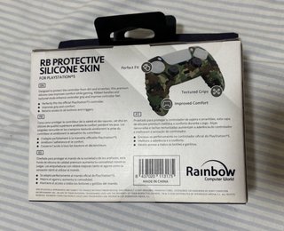 Pack 2 Fundas Silicona Camuflaje PS5 Rainbow