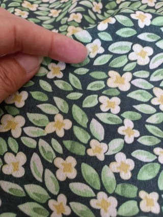 Retal 1,60x1,40 de tela de loneta estampada