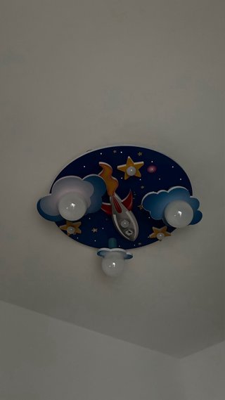 Lámpara infantil cohete 3 luces