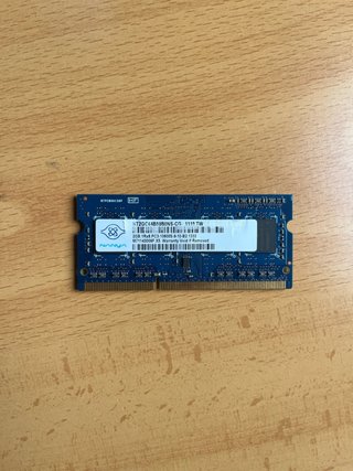 Memoria RAM portátil 2 GB DDR3 1333 MHz PC3-10600