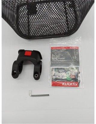 Relaxdays Cesta Bicicleta Delantera Extraíble Fácil y Rápida de Colocar - Acero - Negro - 27 x 34 -5 x 26 cm