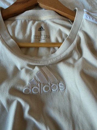 Camiseta Adidas original algodón 100x100 blanco Gr
