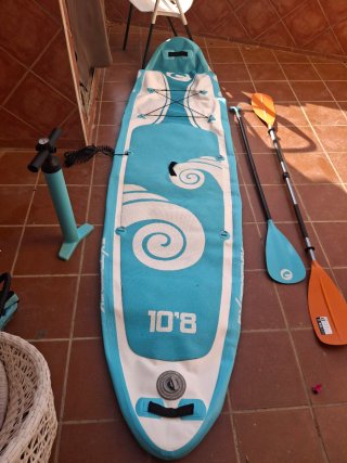 Tabla Paddle Surf 10'8 Azul y Blanca