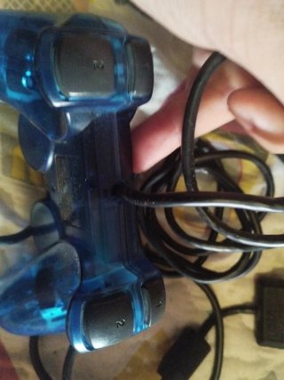 Mando PS2 Azul Transparente Sony DualShock 2
