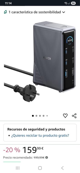 Anker Prime Estación Carga 14-en-1 160W