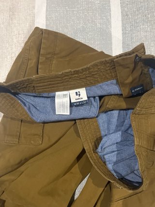 Pantalón cargo hombre marrón w36l32