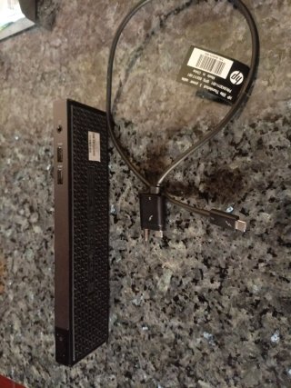 Adaptador HP Thunderbolt 4 Negro/Plata