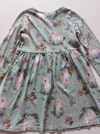 Vestido manga larga H&M. Talla 6-8