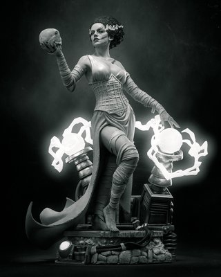 Figura Frankenstein Bride, Universal Monstes 1/8