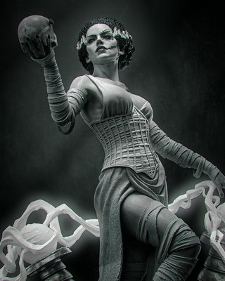 Figura Frankenstein Bride, Universal Monstes 1/8