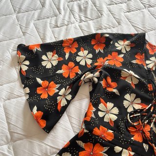 Vestido largo flores S